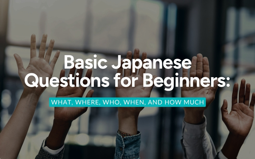 Basic Japanese Questions for Beginners What, Where, Who, When, and How Much